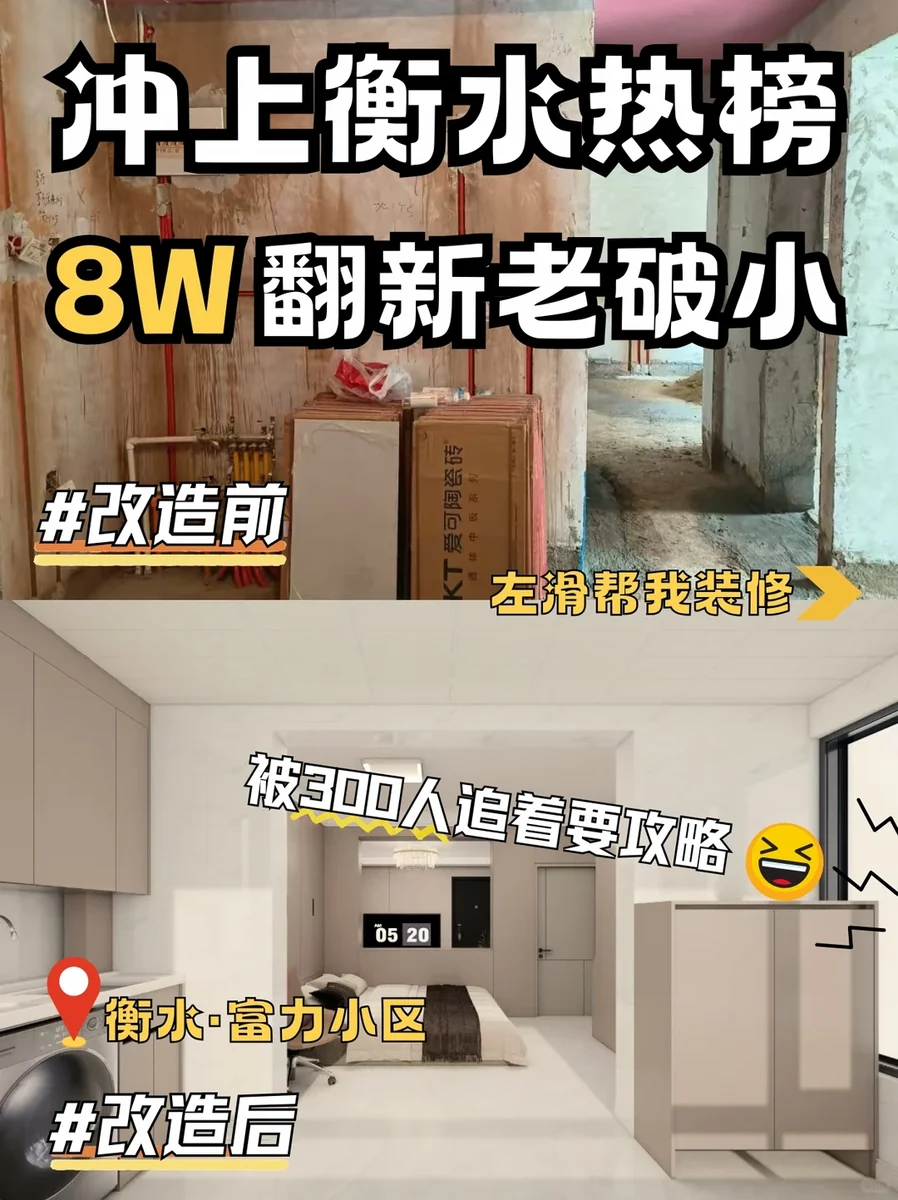衡水柯创装饰 富力小区 旧房翻新实景